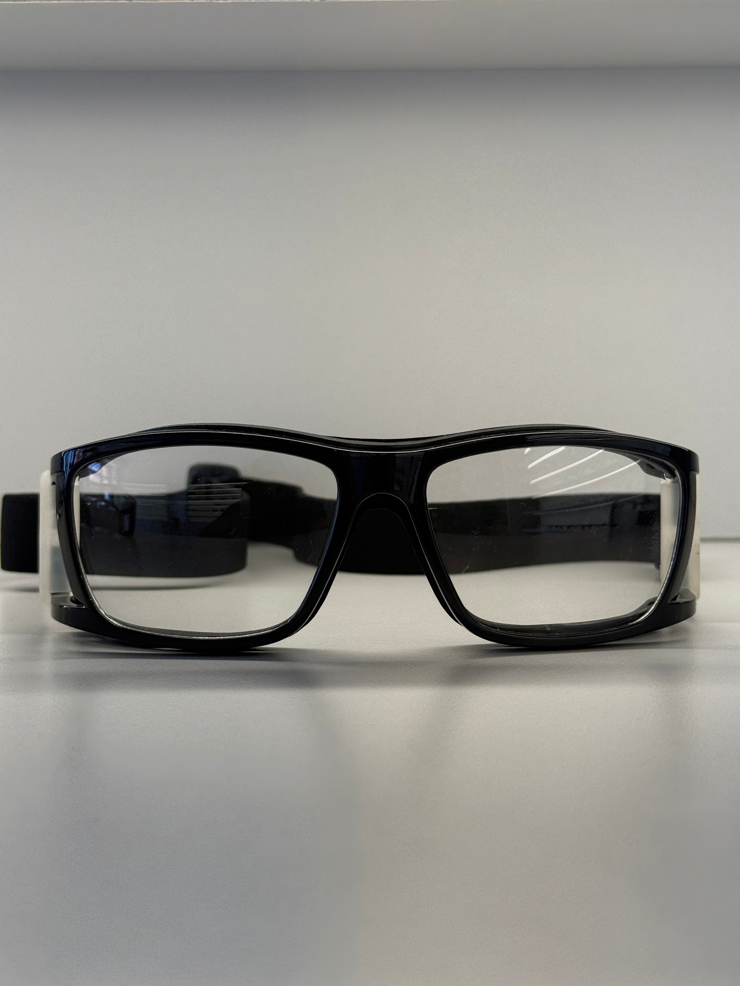 Black sport goggles