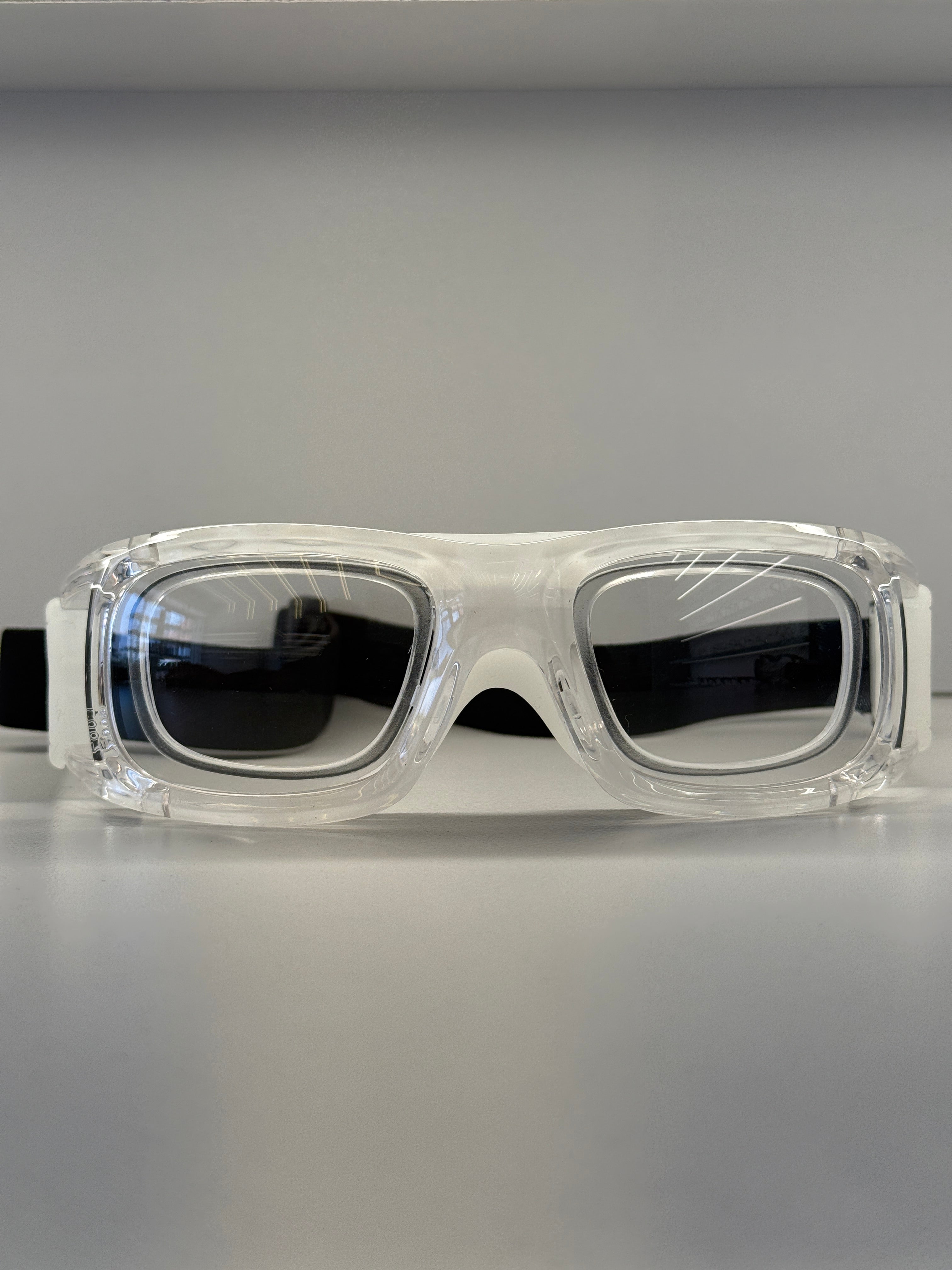 White sport goggles