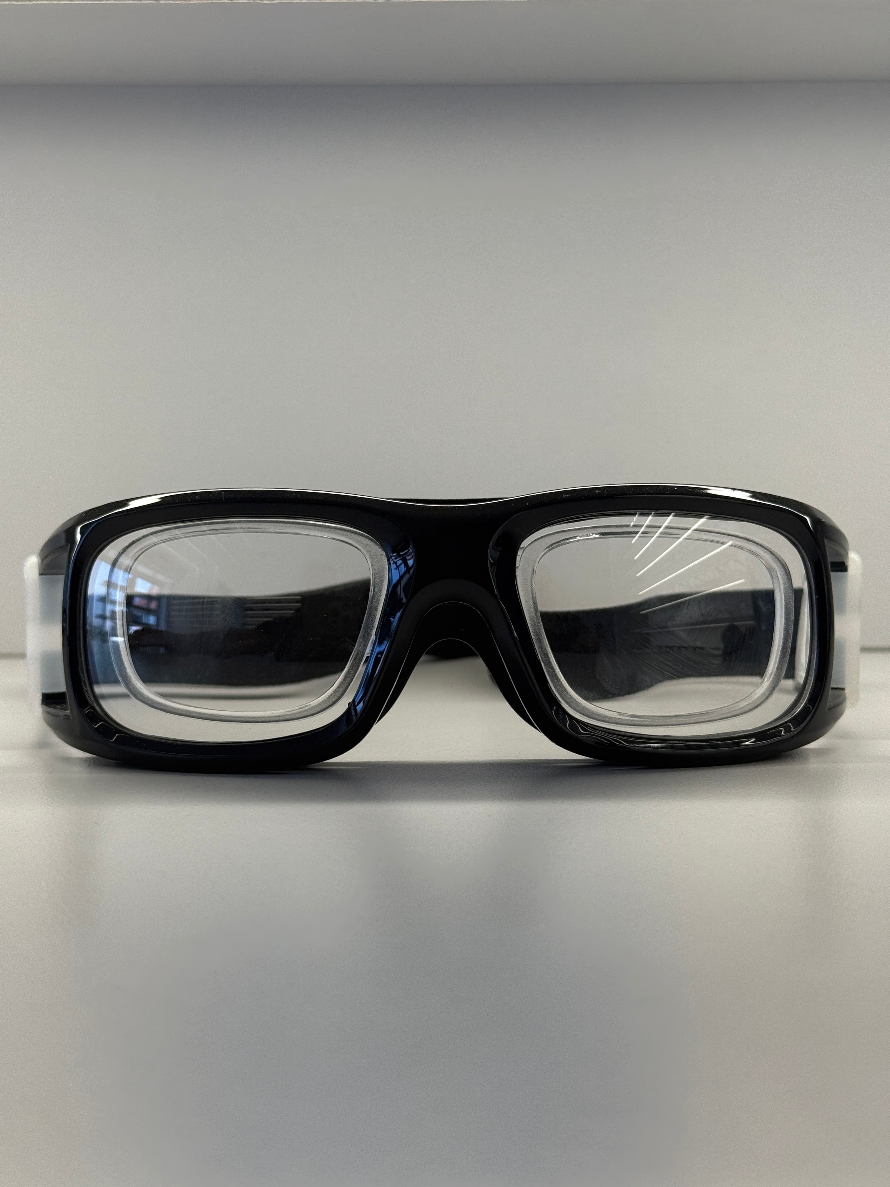 Black sport goggles