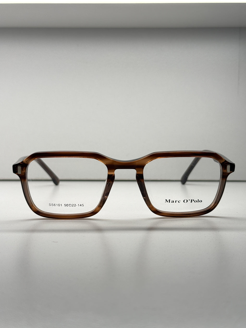 Brown clip-on eyeglasses- SS6101