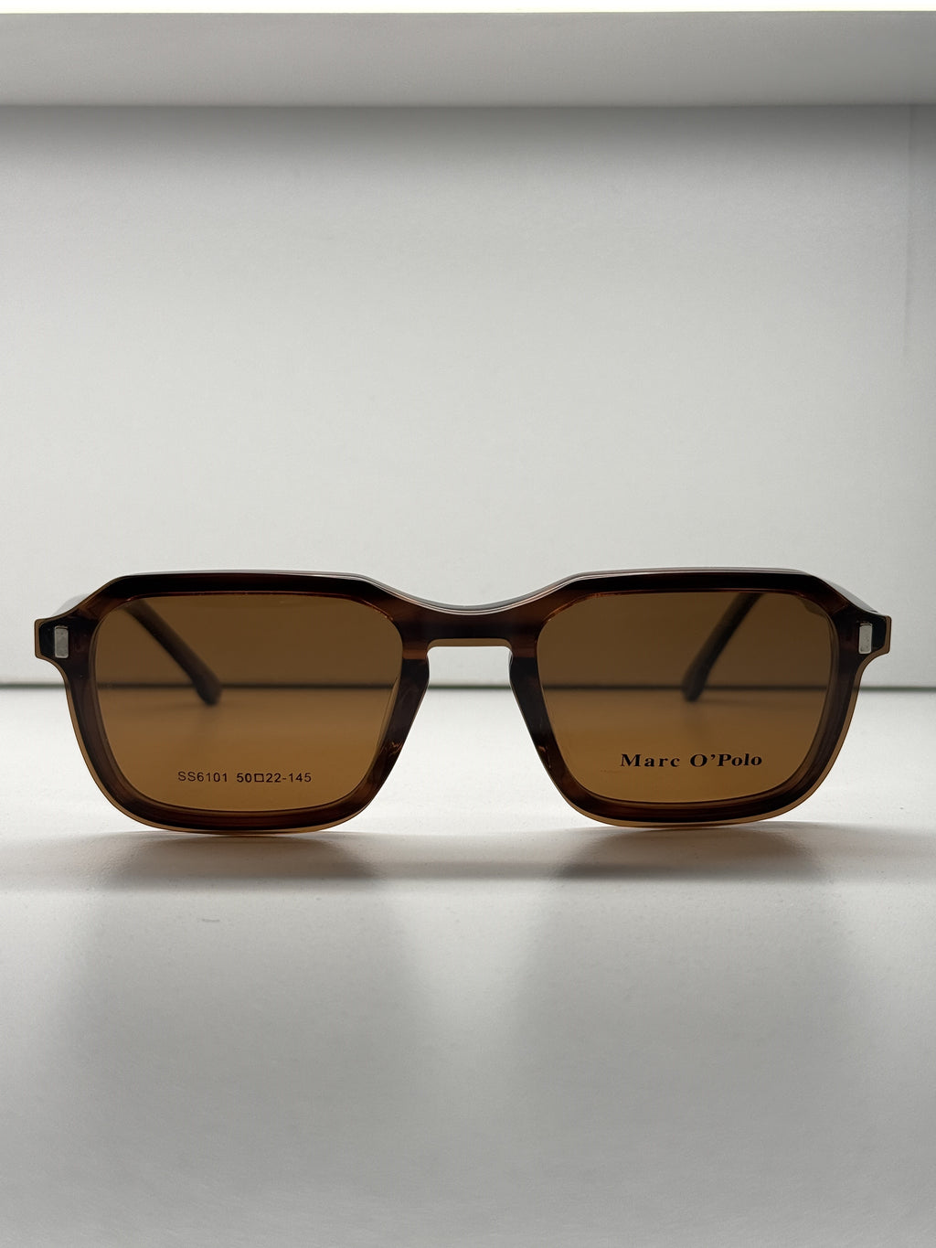 Brown clip-on eyeglasses- SS6101