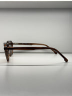 Brown clip-on eyeglasses- SS6101