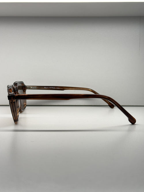 Brown clip-on eyeglasses- SS6101