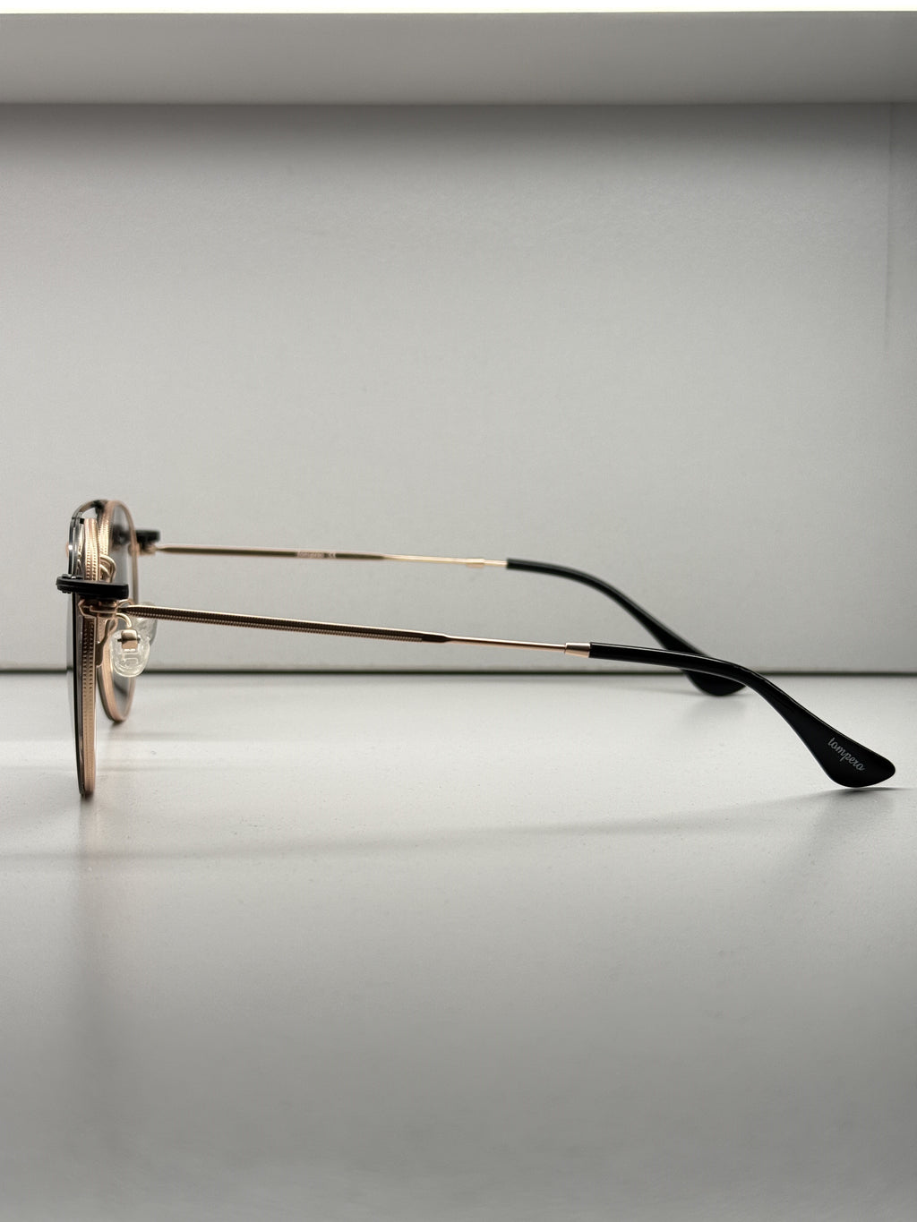 Rose gold clip-on Eyeglasses-YC3040