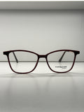 Cat-eye red clip-on eyeglasses-mm