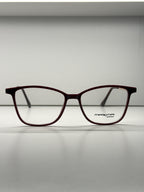 Cat-eye red clip-on eyeglasses-mm