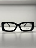 Trendy rectangular clip-on eyeglasses- F3050