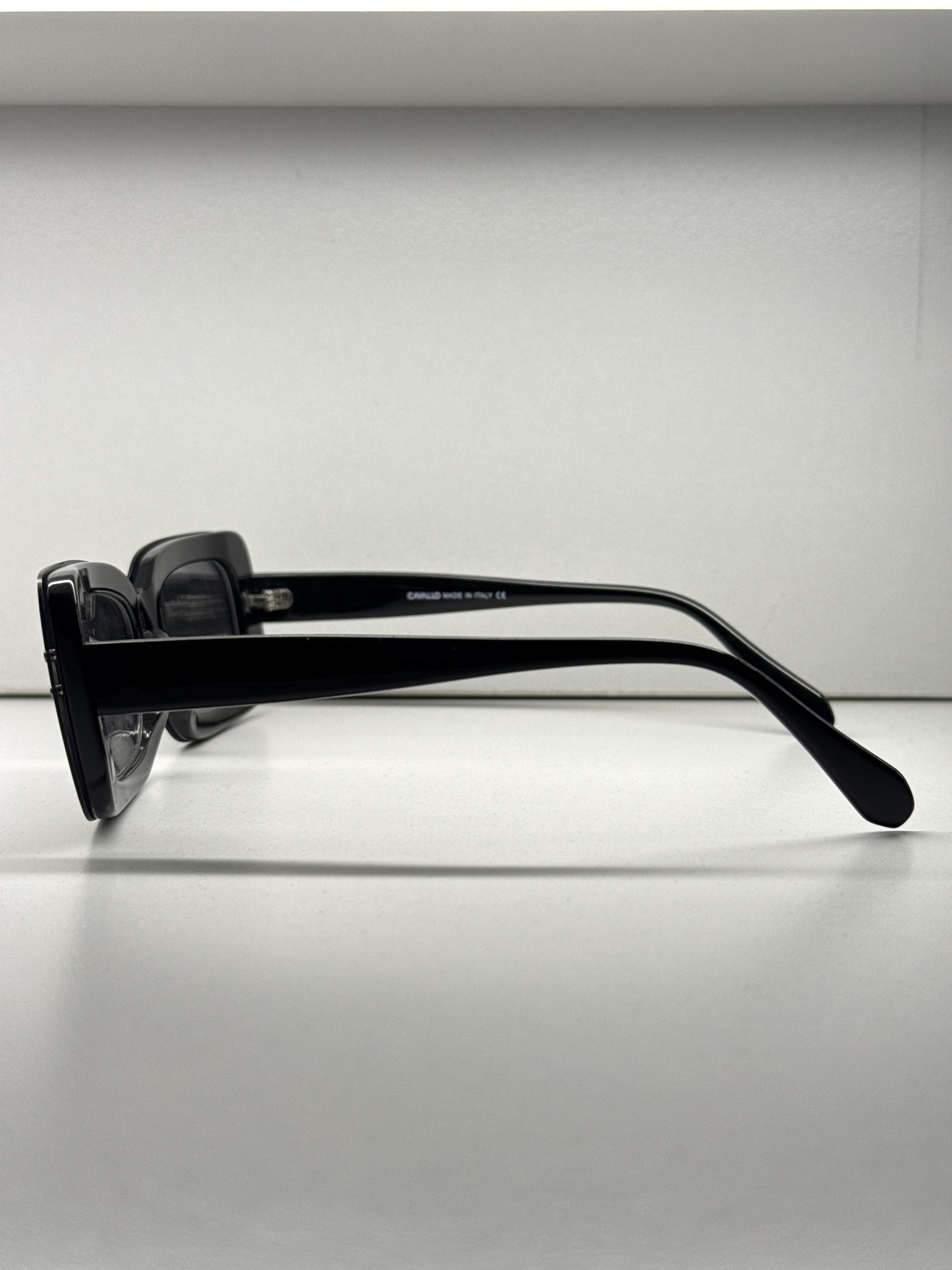 Trendy rectangular clip-on eyeglasses- F3050