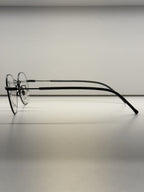 Metal semi-riund eyelasses- PG53401